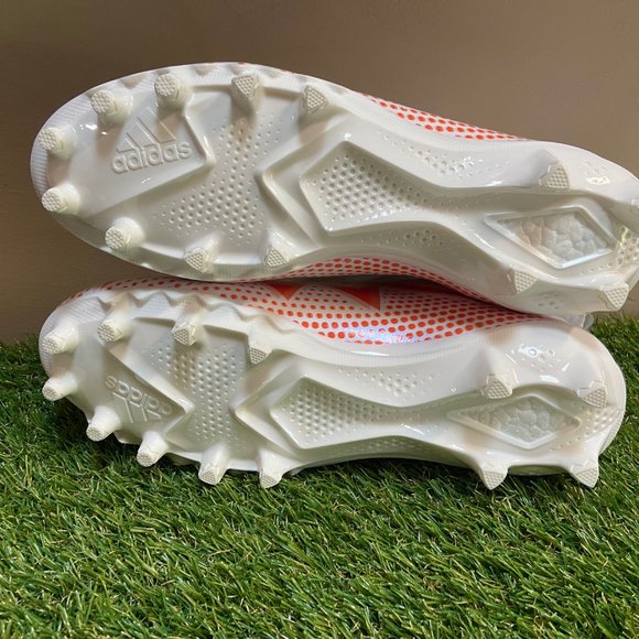 Adidas Freak Ultra 22 Primeknit Laceless Football Cleats 10 White Orange GZ0464 main image 7